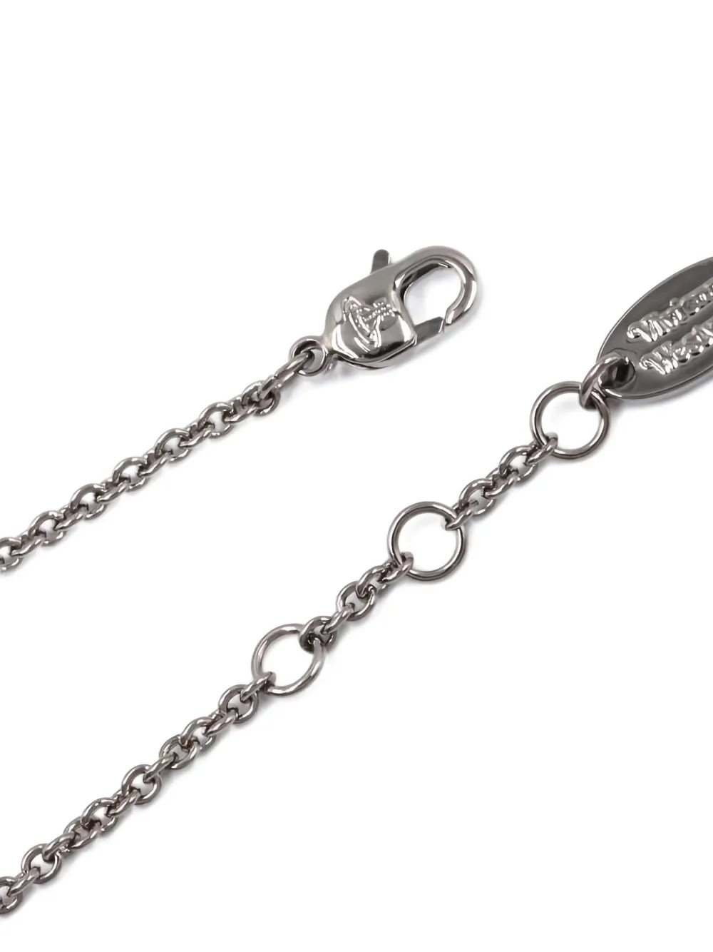 Pre-owned Vivienne Westwood Mini Orb Charm Bracelet In Silver