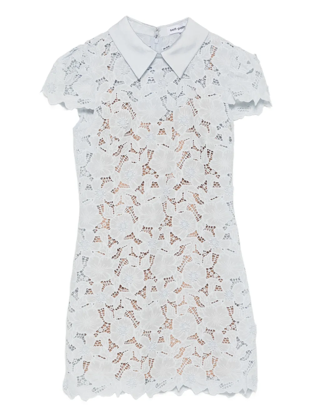 Self-Portrait floral lace dress - Blu