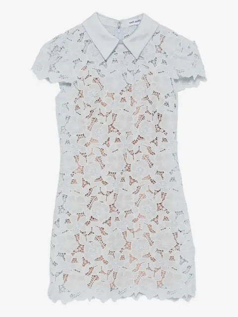 Self-Portrait floral lace mini dress
