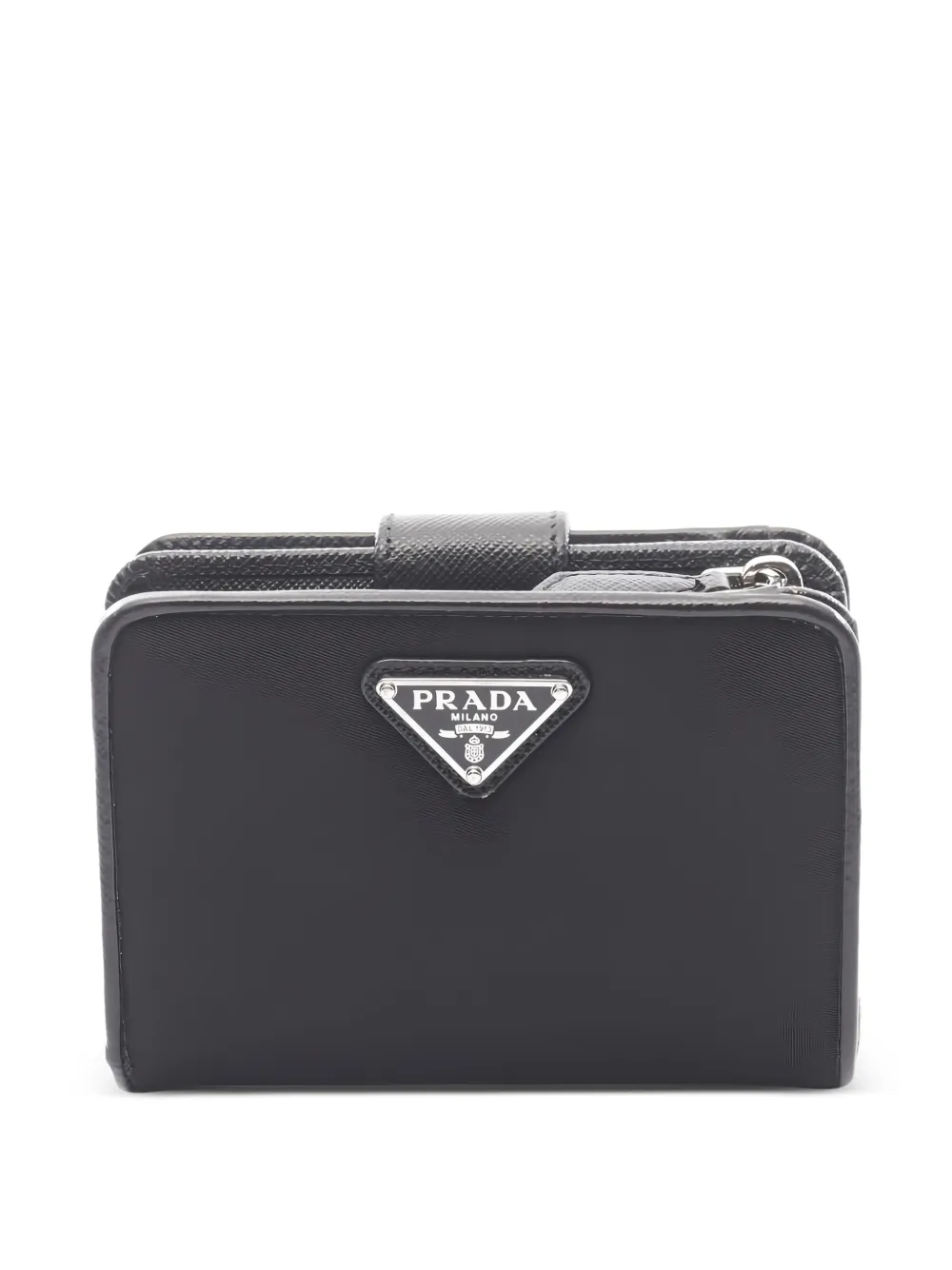 Prada Pre-Owned Portaf Piccolo Lampo logo-plaque wallet | Black | Image 1