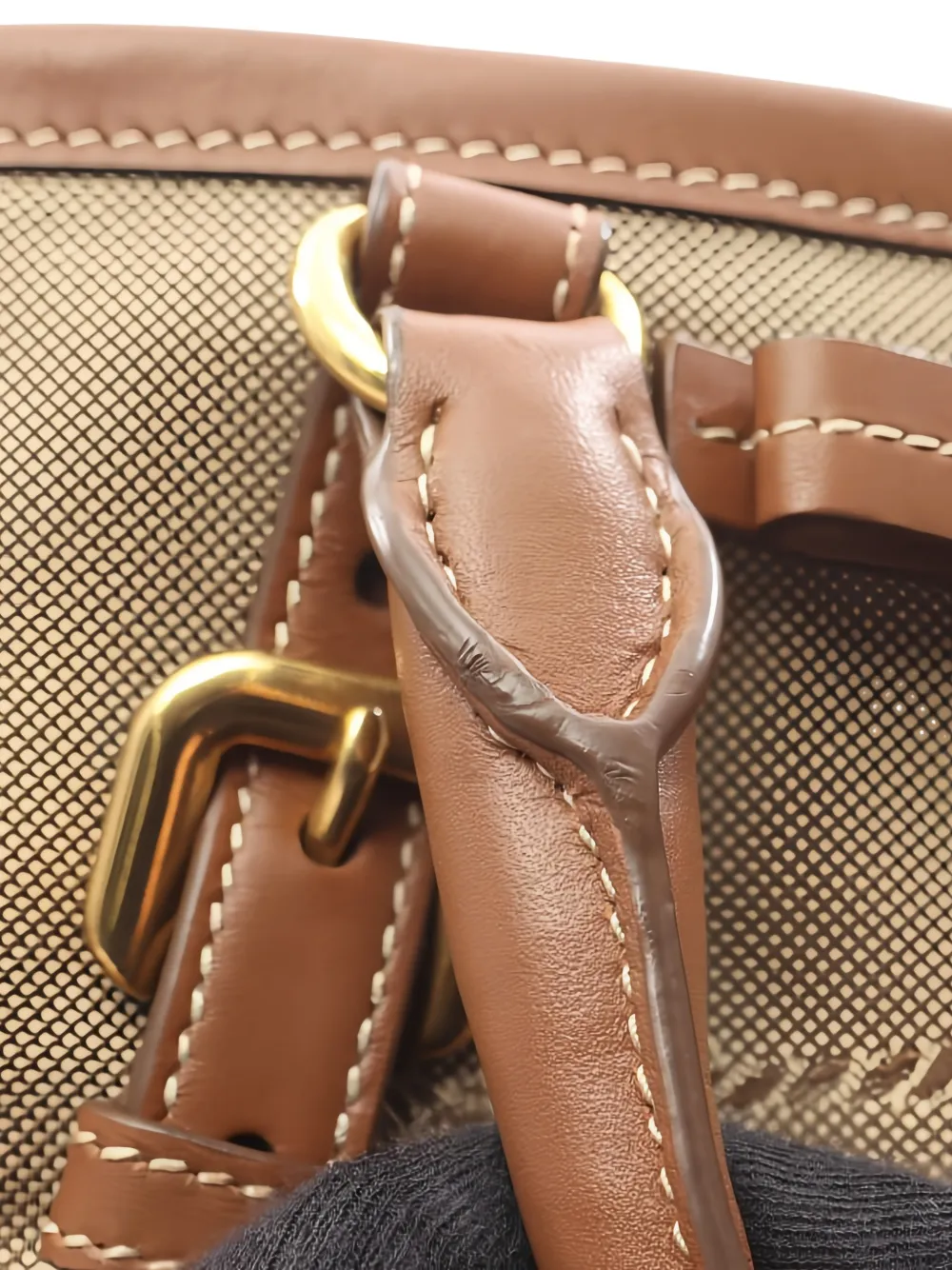 PRADA Pre-owned Logo-embroidery Jacquard Tote Bag In Neutral