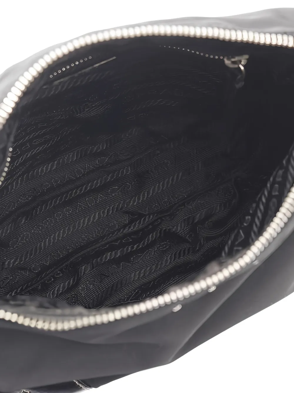 Pre-owned Prada 2000s Logo-plaque Leather Cross Body Bag In Black