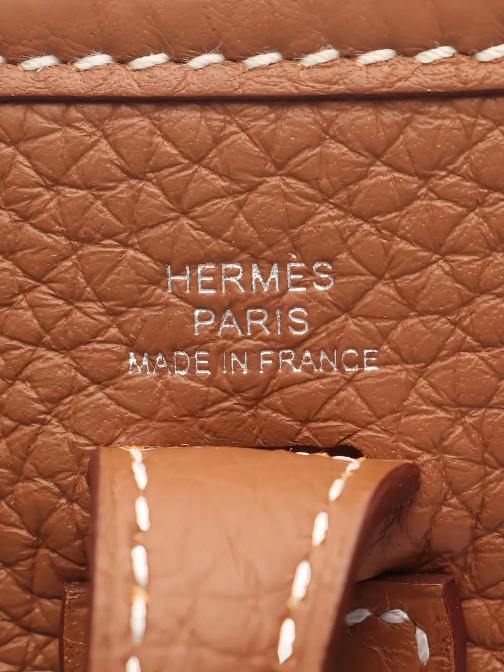 HERMES Pre-owned Evelyne Iii Clemence Leather Shoulder Bag In Brown