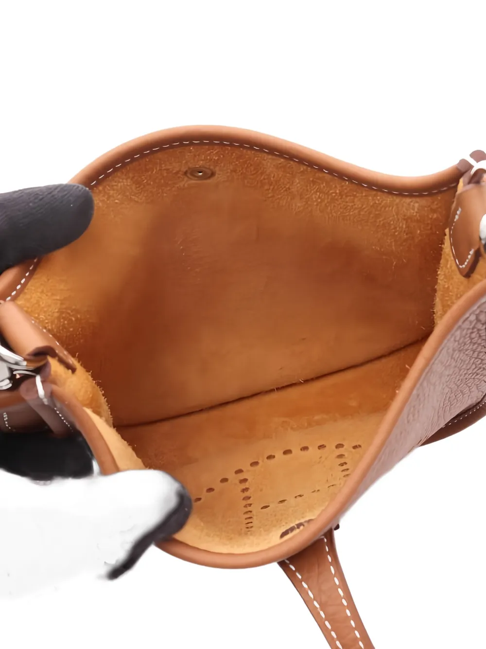 HERMES Pre-owned Evelyne Iii Clemence Leather Shoulder Bag In Brown