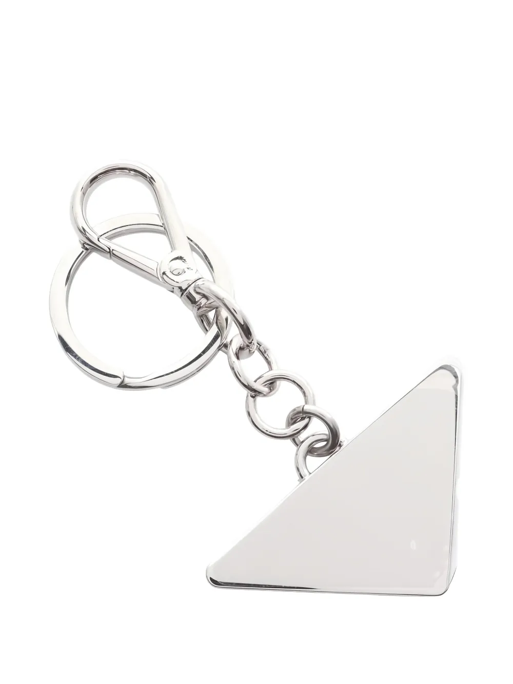 Prada Pre-Owned triangle logo key ring | Hombre | Image 2