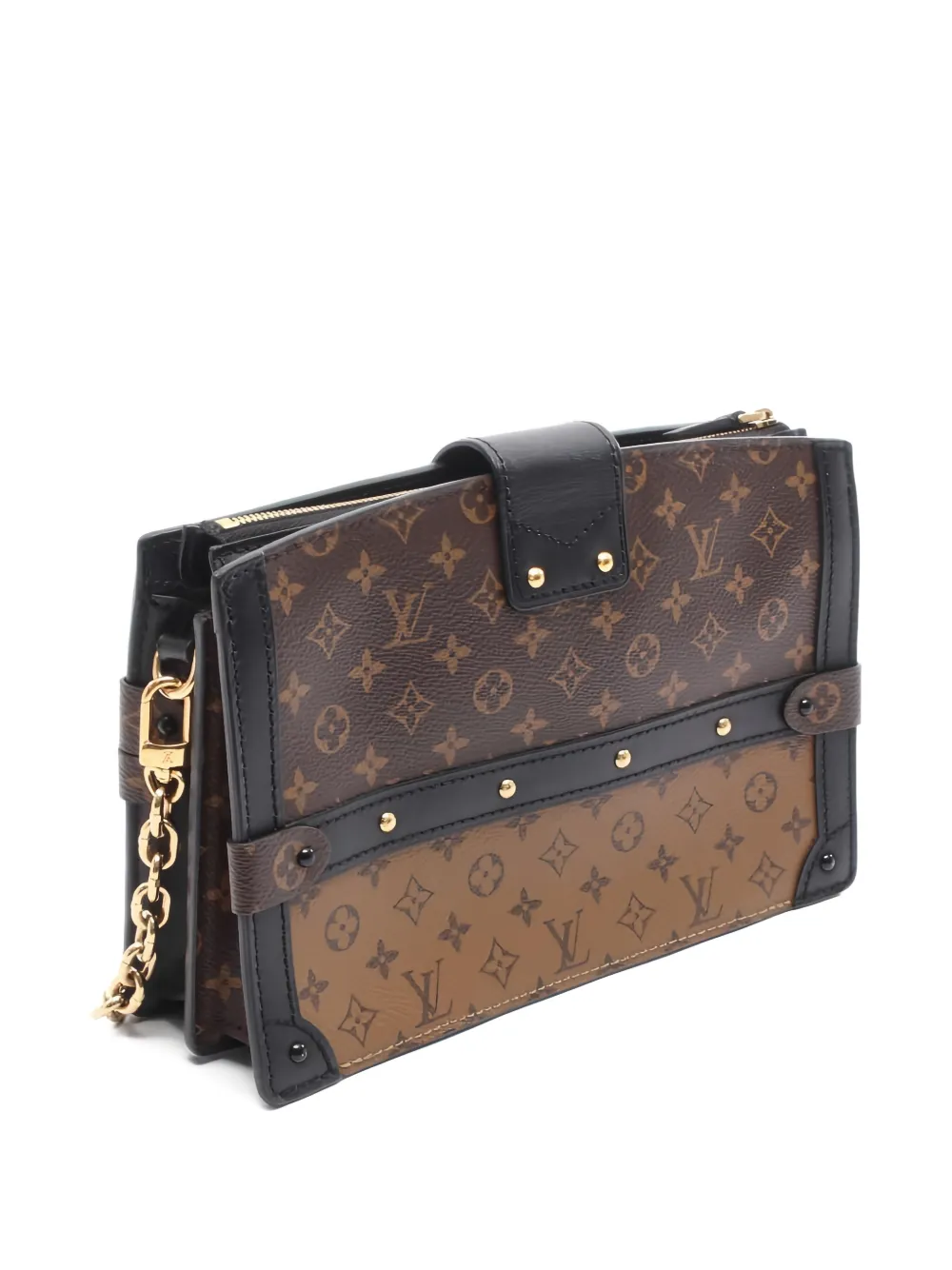 Pre-owned Louis Vuitton 2021s Monogram Canvas Trunk Cross Body Bag In Brown