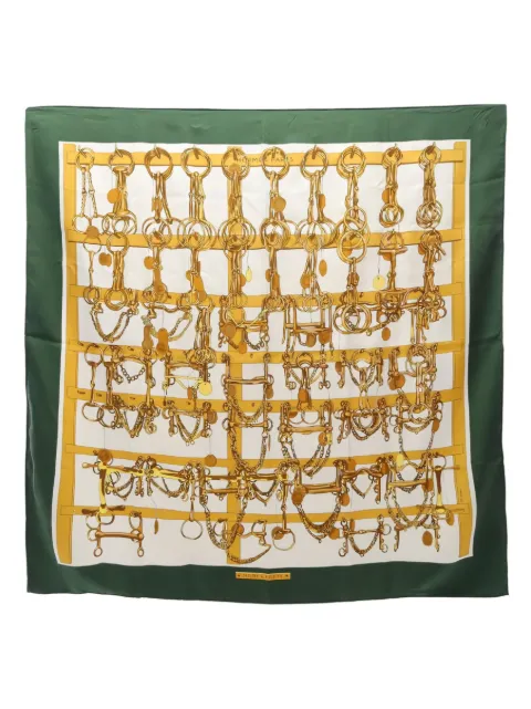 Hermès Pre-Owned 2000s 90 Mors & Filets carrés scarf