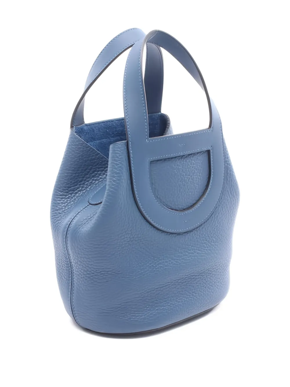 Pre-owned Hermes 2025 In-the-loop 18 Bucket Bag In Blue