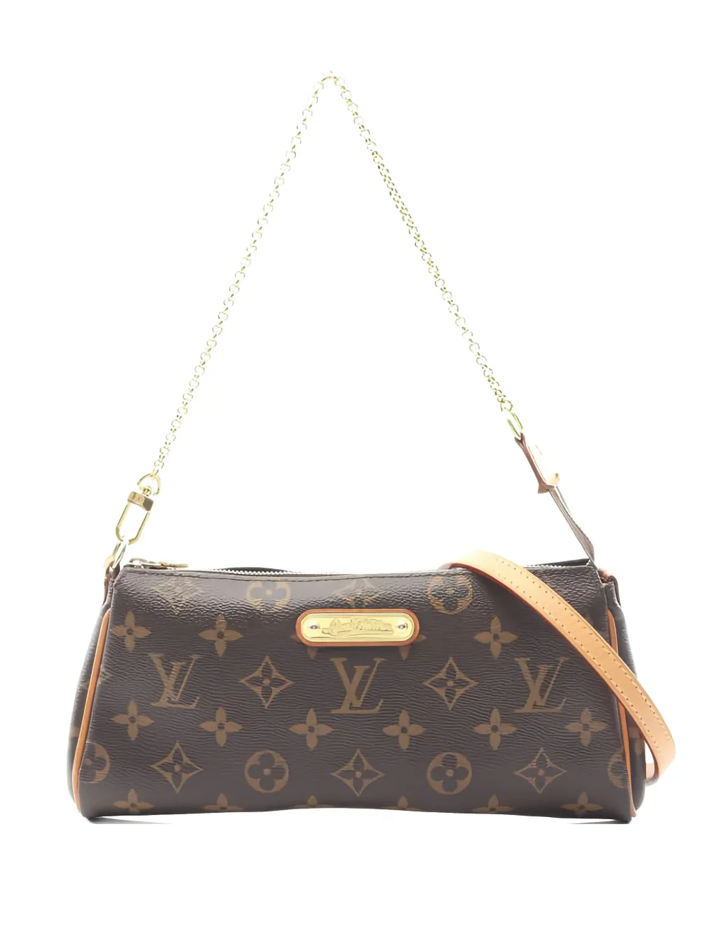 Pre-owned Louis Vuitton Eva Monogram Chain-strap Shoulder Bag In Brown