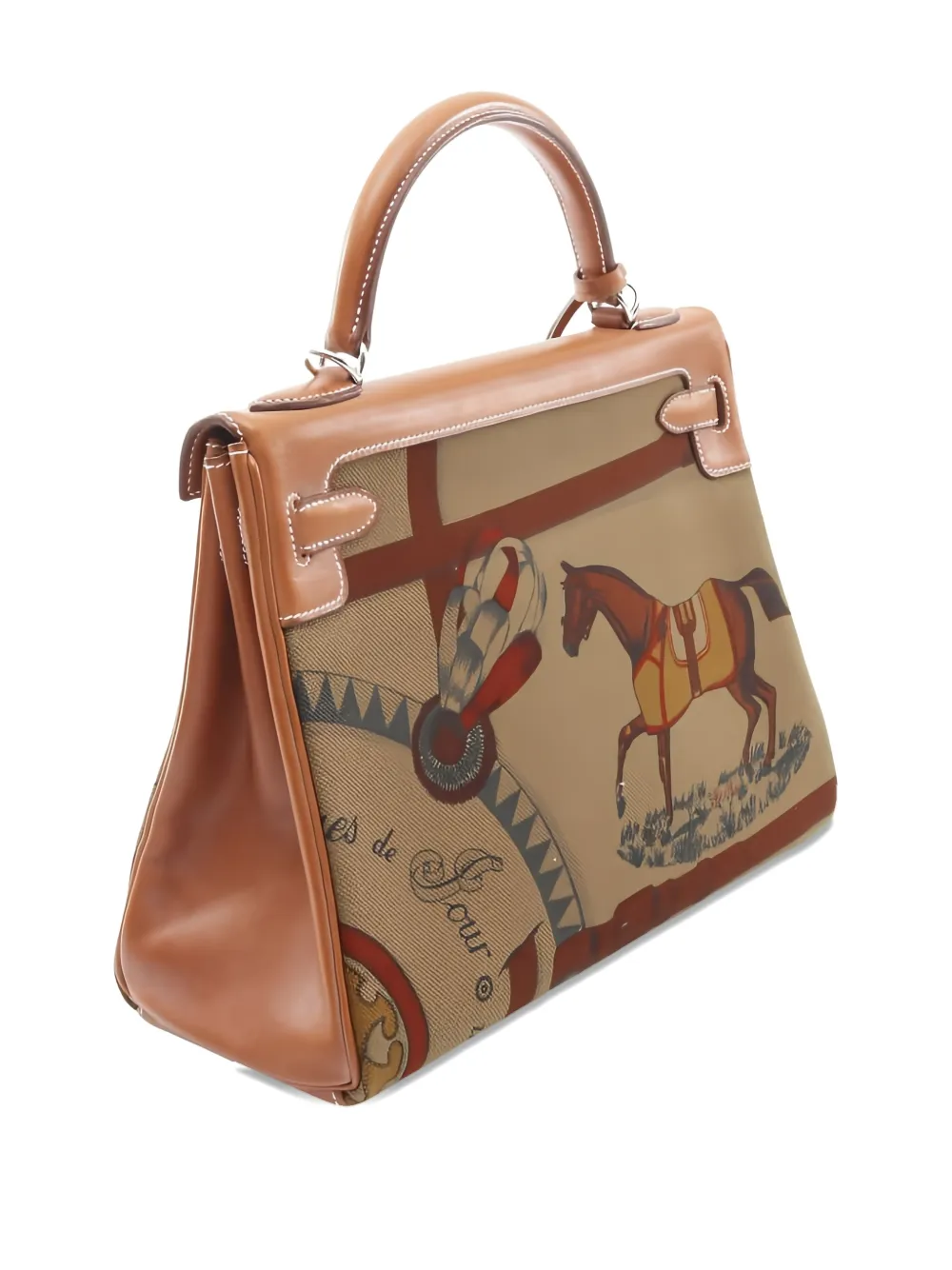 Pre-owned Hermes 2011 Kelly 32 Tote Bag In Brown