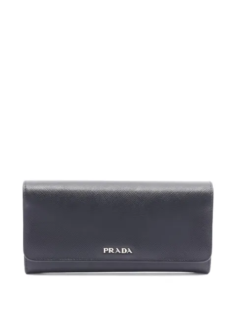Prada Pre-Owned saffiano bifold long wallet