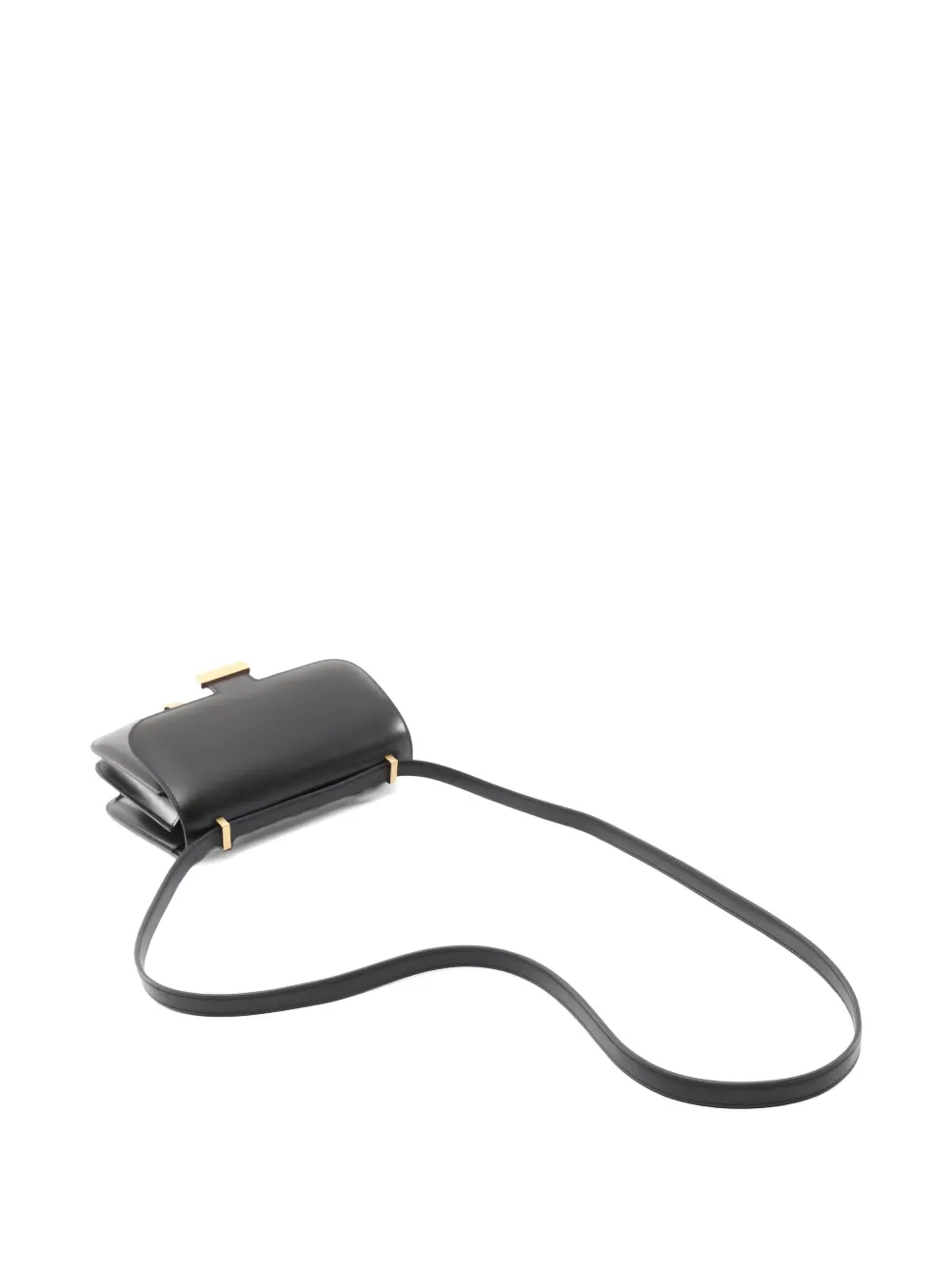 Pre-owned Hermes 2024 Mini Constance Iii Shoulder Bag In Black