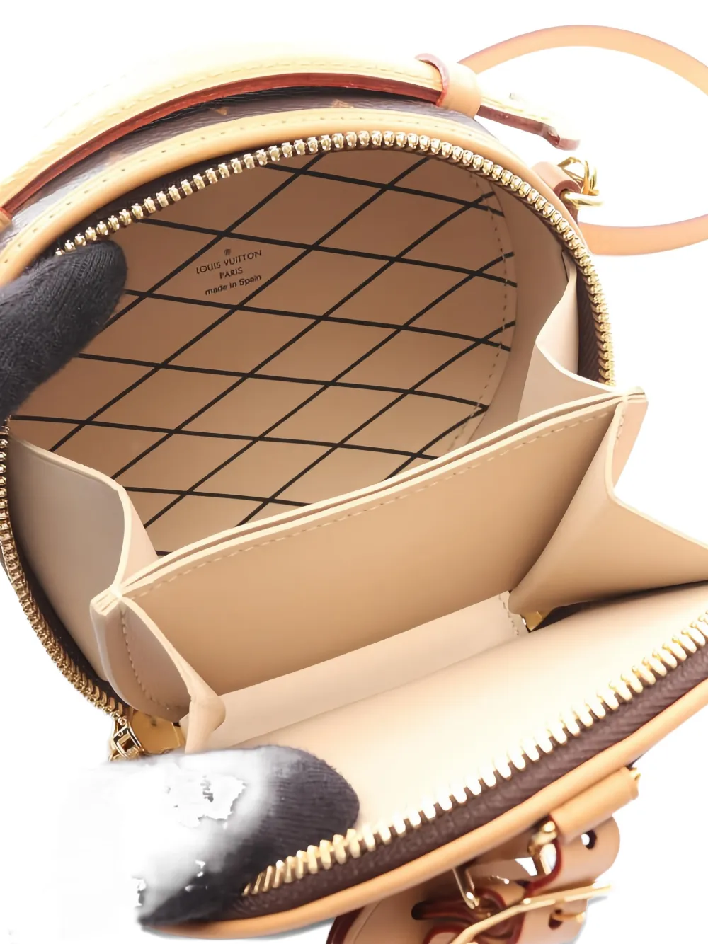 LOUIS VUITTON Pre-owned Mini Boite Chapeau Monogram-pattern Cross Body Bag In Brown