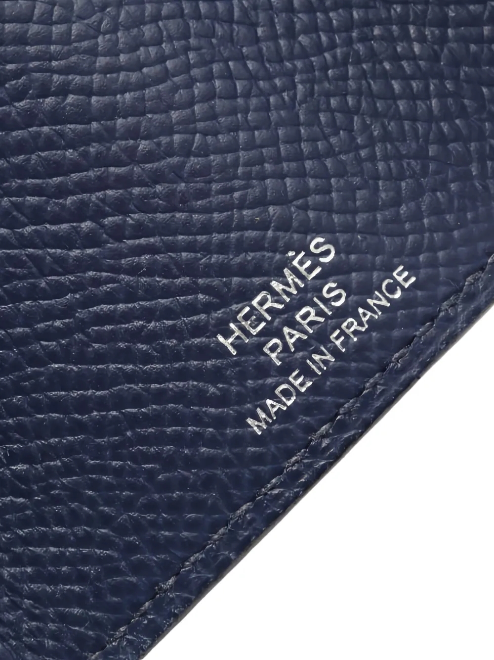 Pre-owned Hermes 2022 Bearn Key Case In Blue