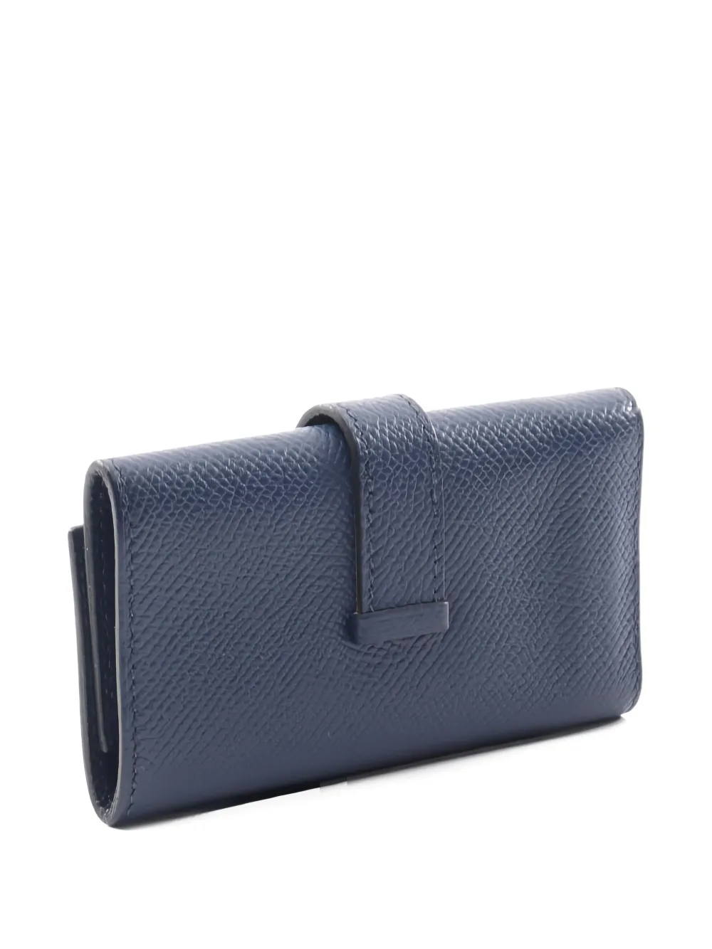 Pre-owned Hermes 2022 Bearn Key Case In Blue