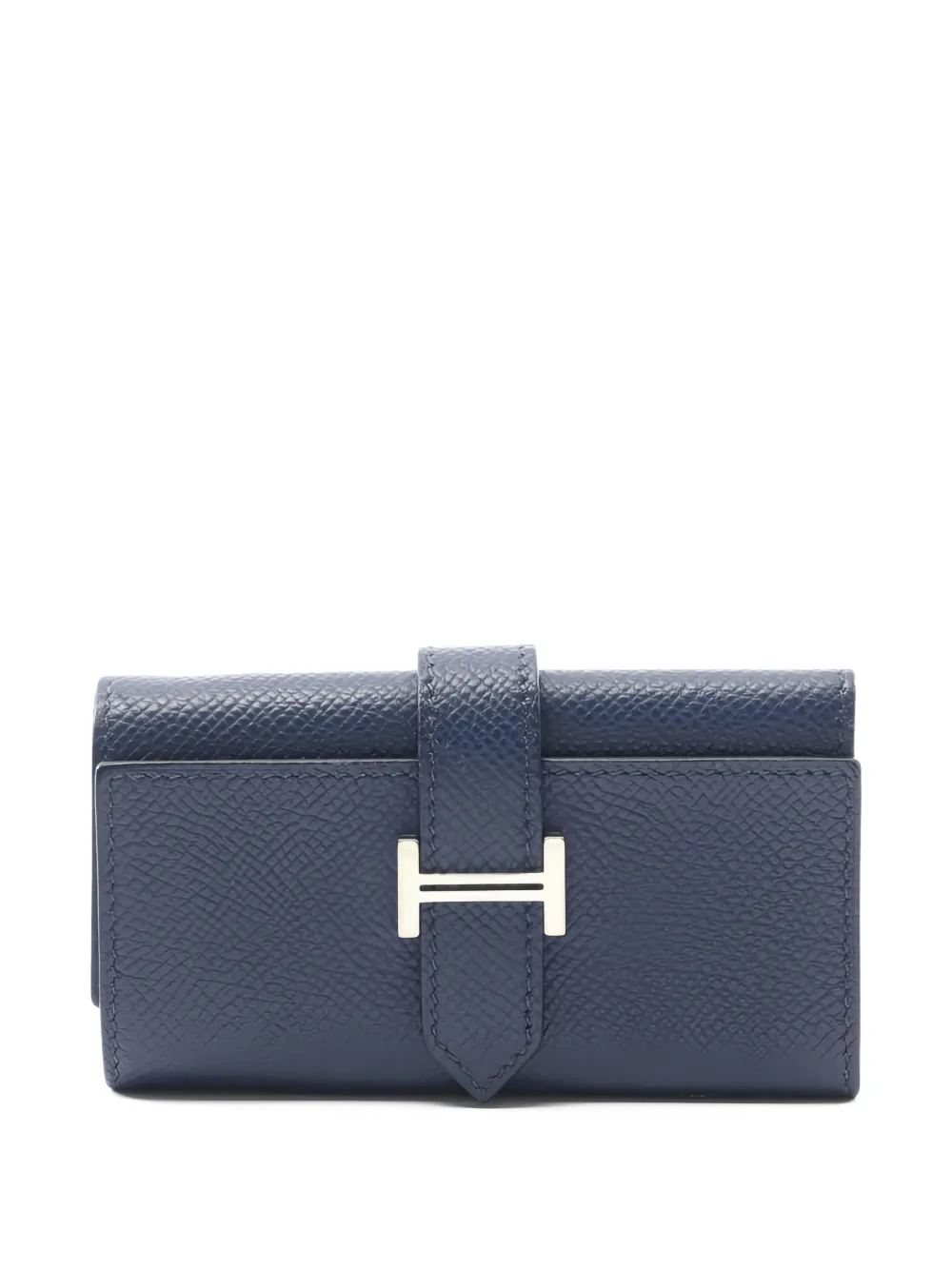 Pre-owned Hermes 2022 Bearn Key Case In Blue