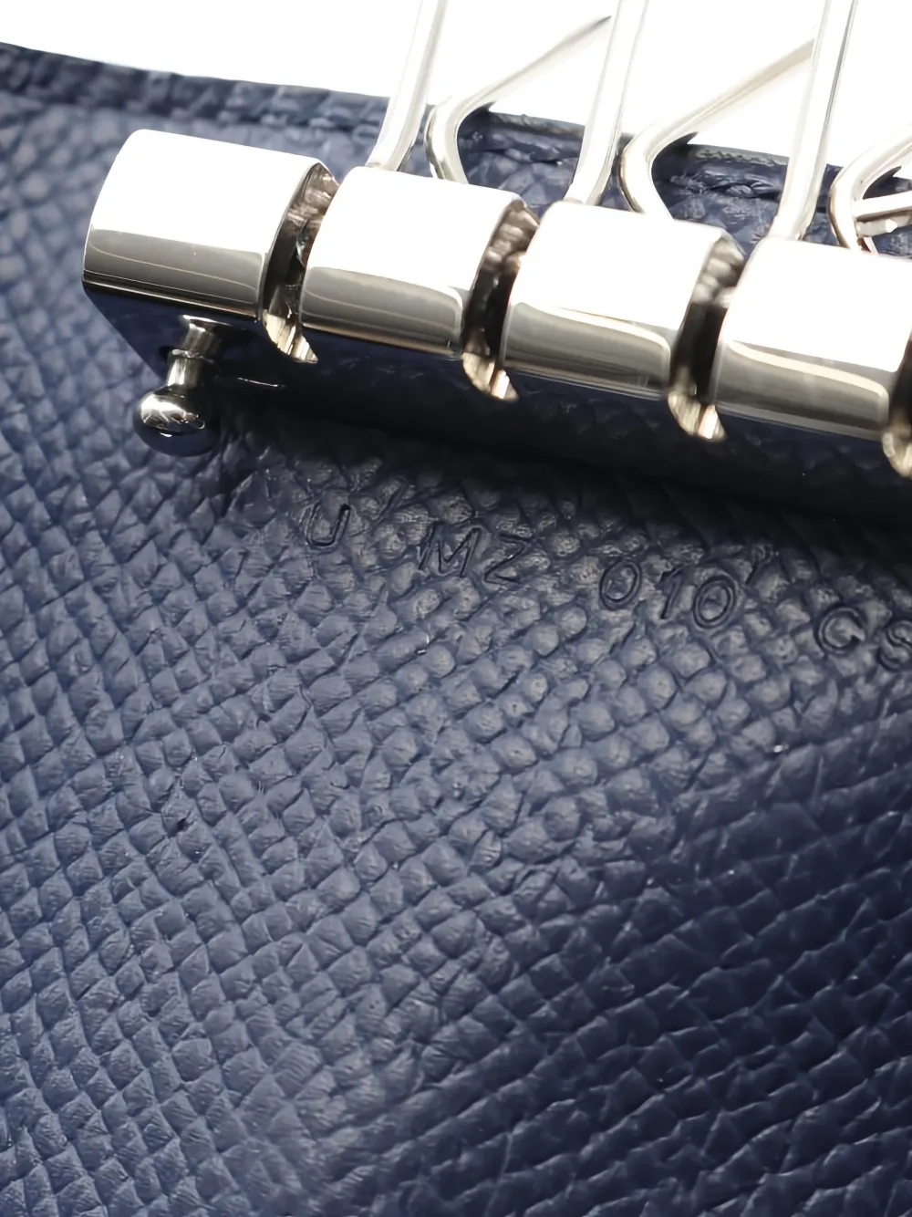 Pre-owned Hermes 2022 Bearn Key Case In Blue