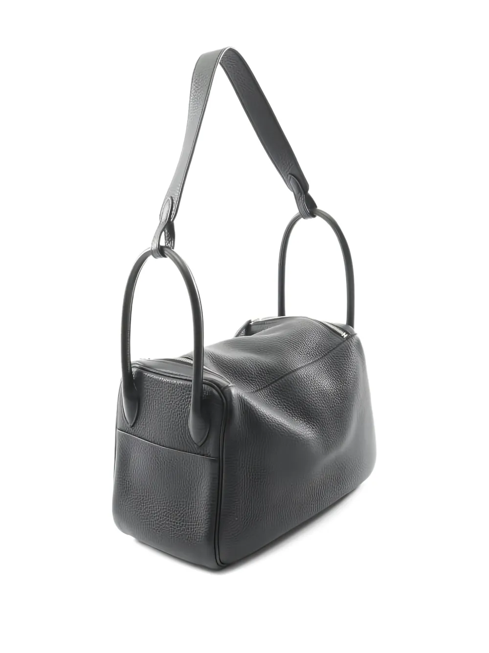 Pre-owned Hermes 2018 Lindy 26 Shoulder Bag In Black