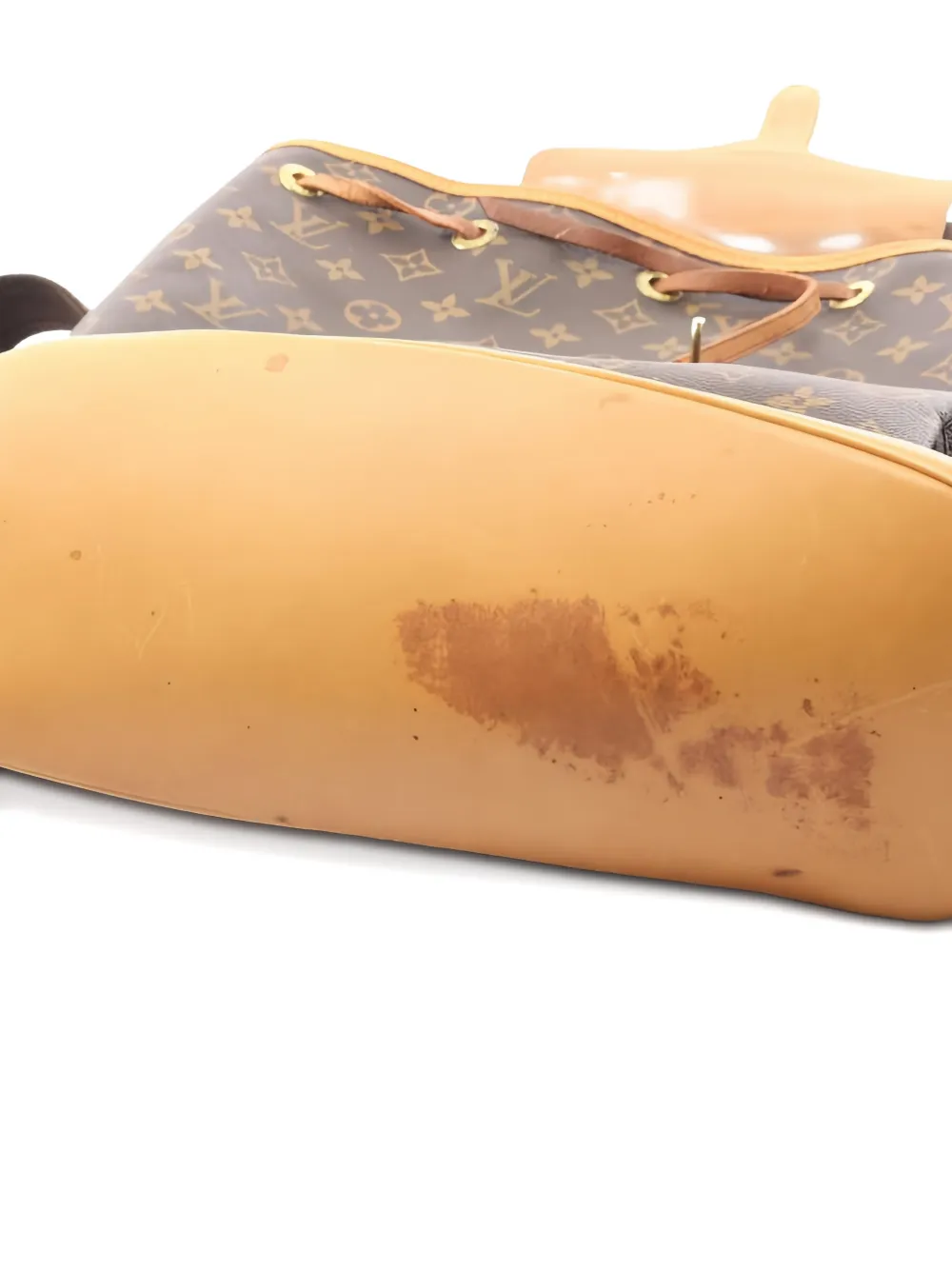 Pre-owned Louis Vuitton Montsouris Gm Monogram Canvas Backpack In Brown