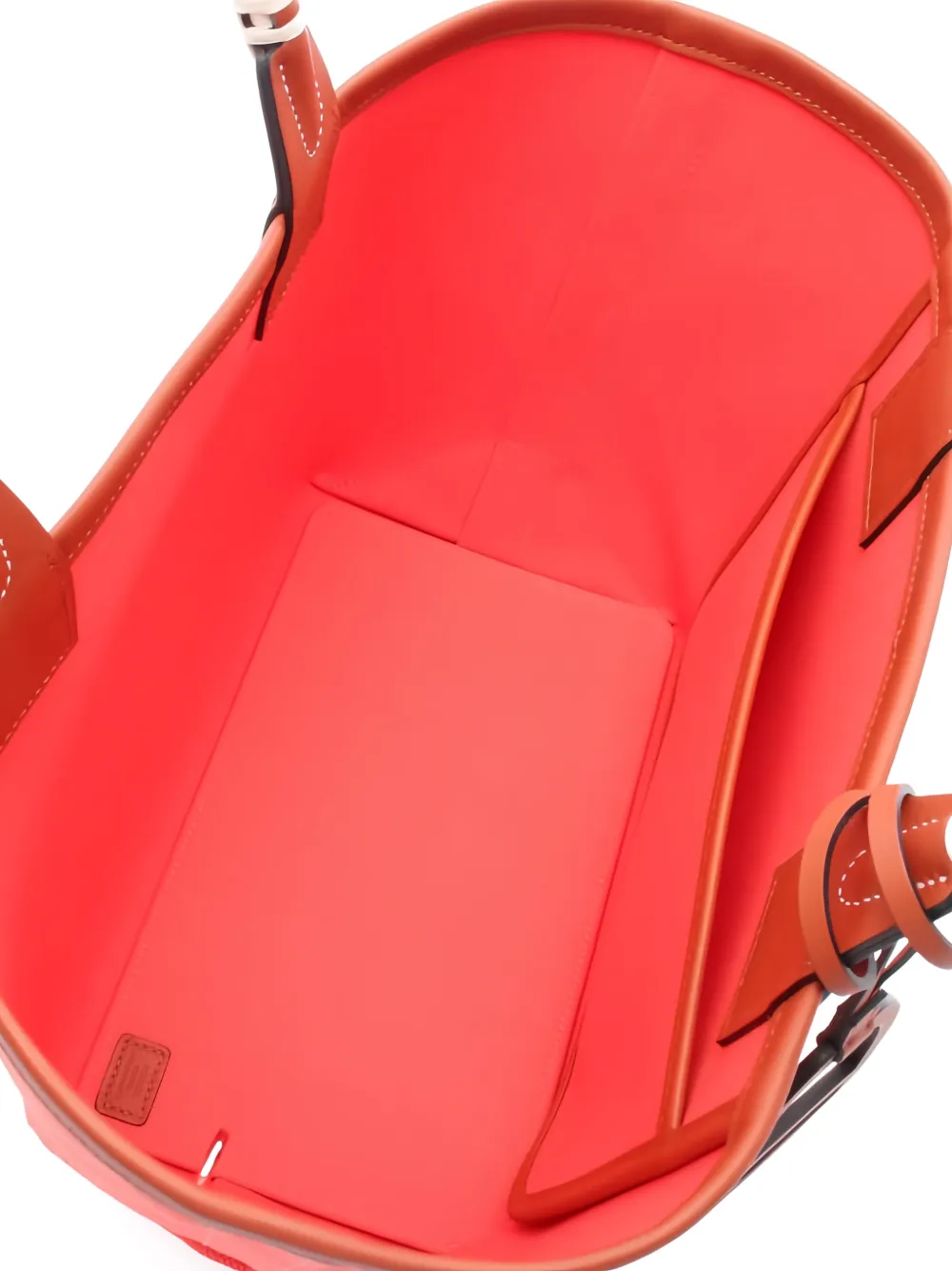 Pre-owned Hermes Steeple 25 Open-top Tote Bag In Orange