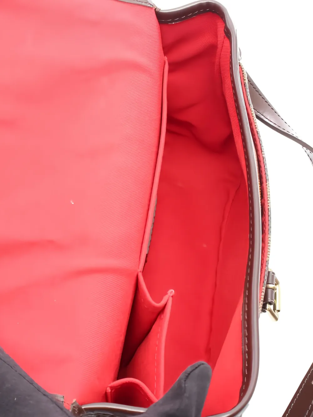 Pre-owned Louis Vuitton 2006 Damier Sologne Cross Body Bag In Brown