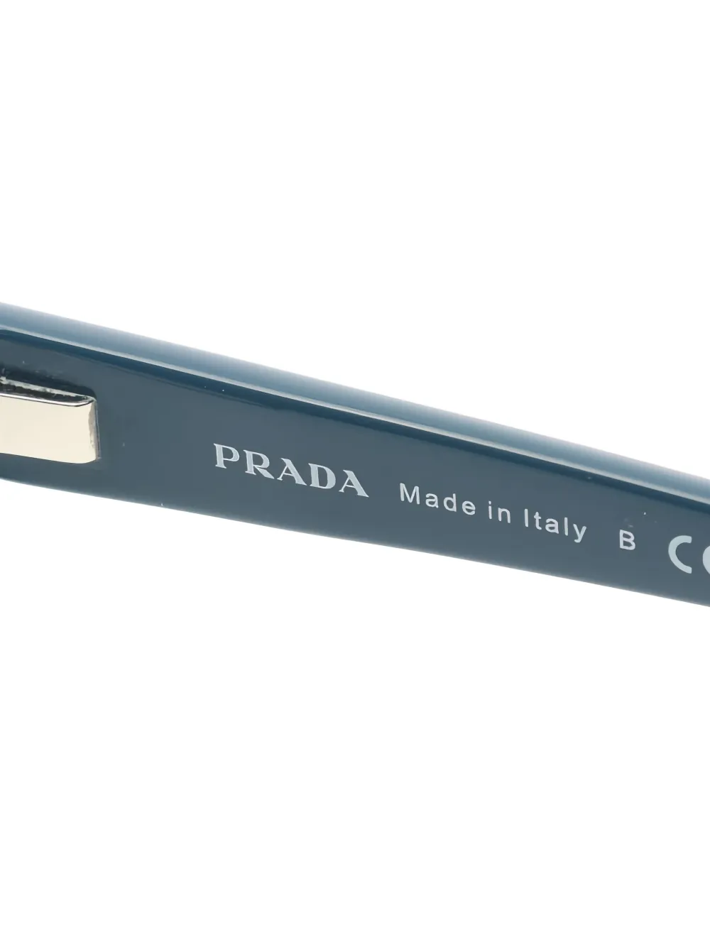 Pre-owned Prada 2010s Rectangle-frame Glasses In Brown