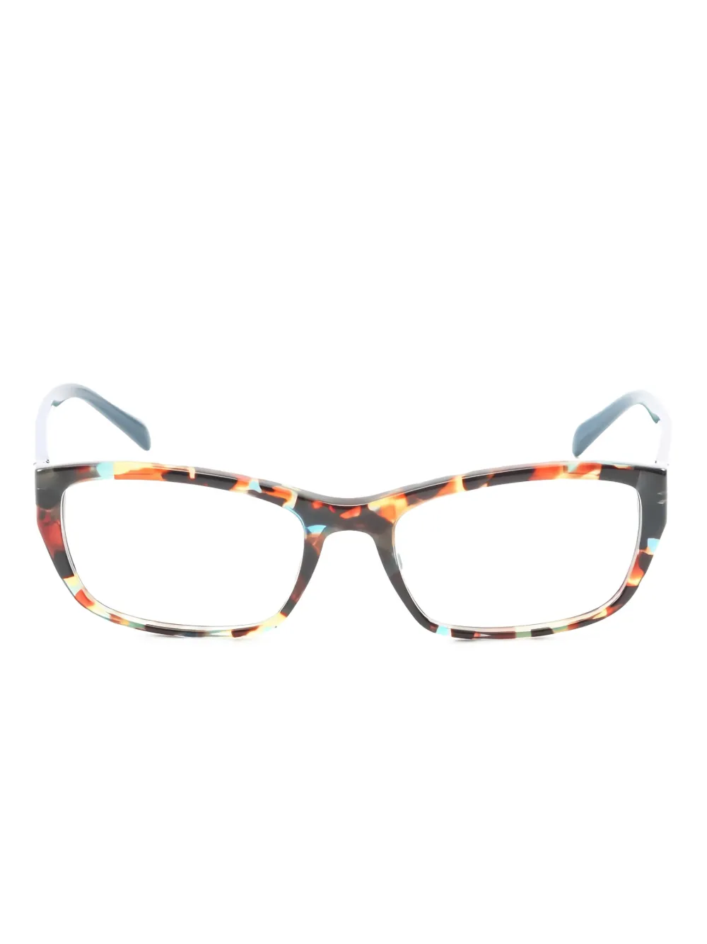 Prada Pre-Owned نظارة بإطار مستطيل من عقد 2010 | بني | Image 1