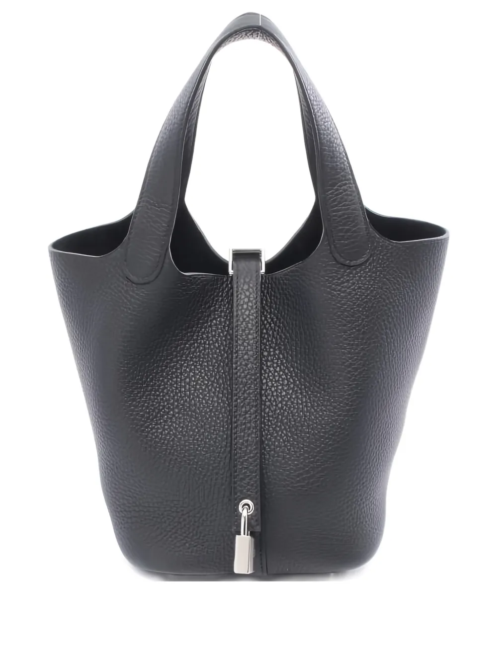 Pre-owned Hermes 2025 Picotin Lock Pm Tote Bag In Black