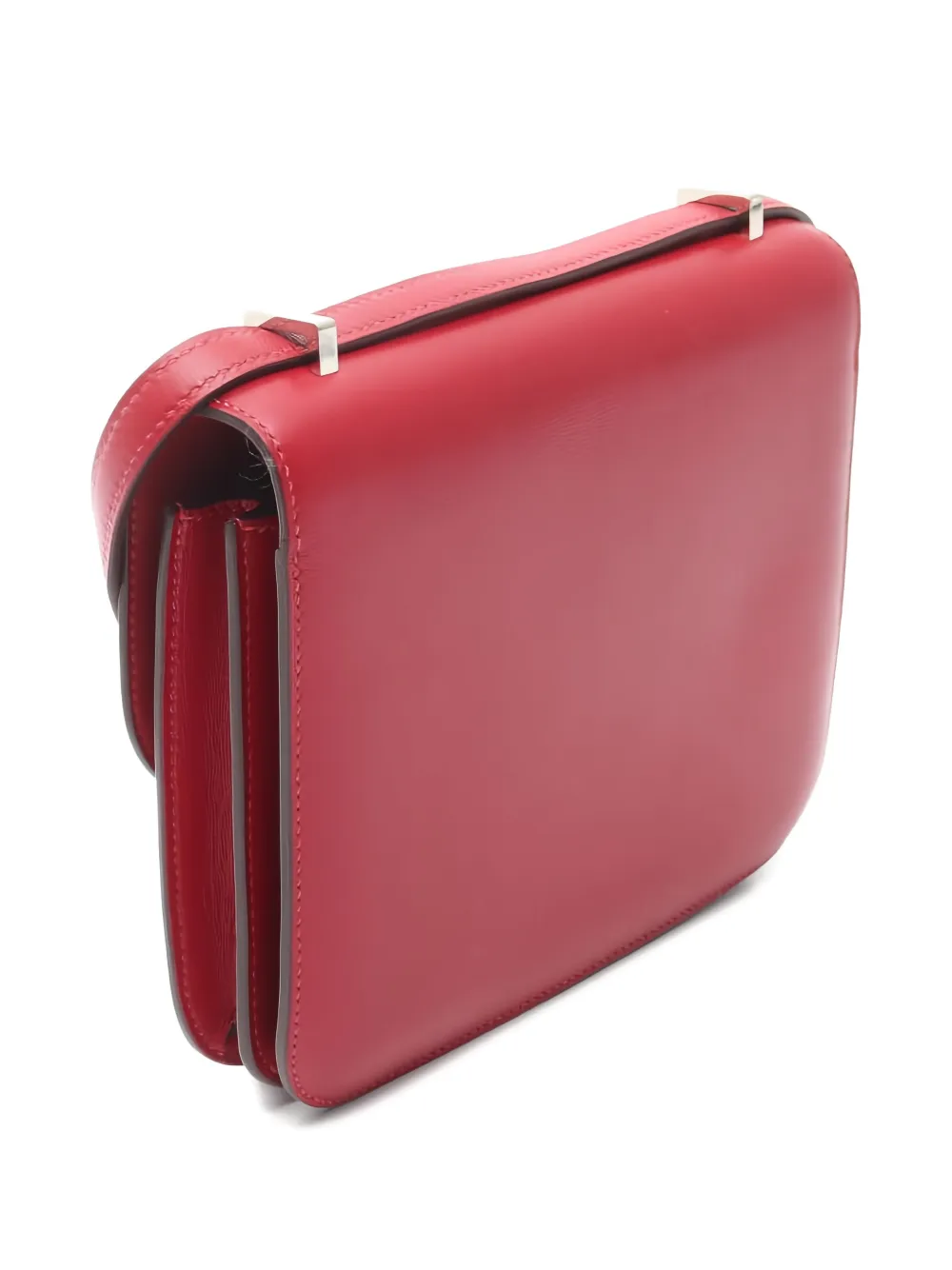 Pre-owned Hermes 2017 Constance Iii Mini Crossbody Bag In Red