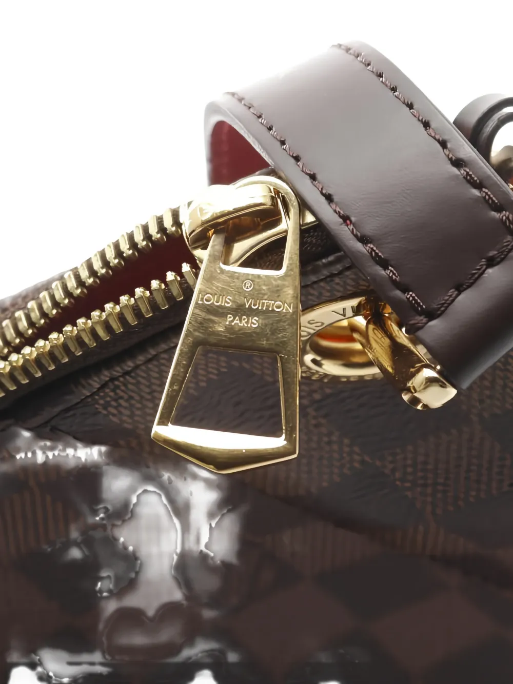 LOUIS VUITTON Pre-owned South Bank Damier Ebene Shoulder Bag In Brown