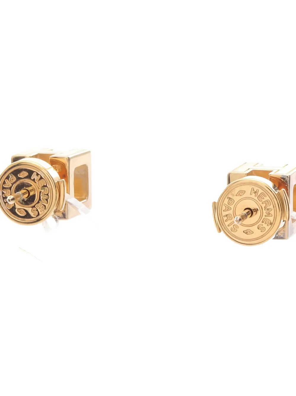 HERMES Pre-owned 2000s Carge D'ash H Earrings In Gold
