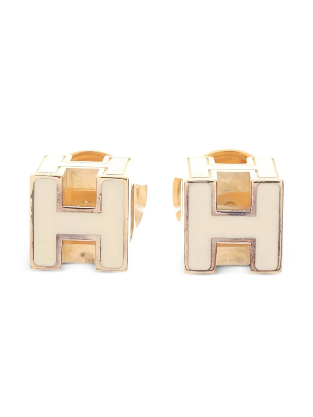 Hermès Pre-Owned 2000s Carge d'Ash H earrings | dorado | Image 1
