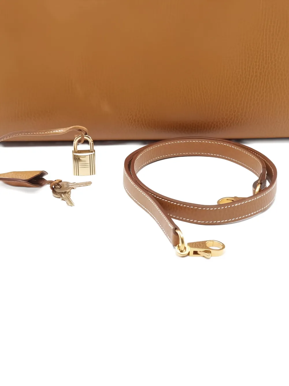 Pre-owned Hermes 1994 Kelly 32 Tote Bag In Brown