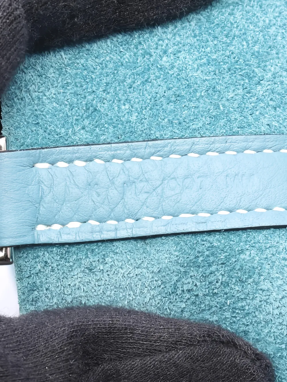 Pre-owned Hermes Picotan Pm Lock Leather Handbag In Blue