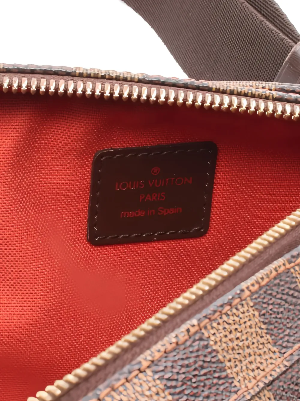 Pre-owned Louis Vuitton 2003 Geronimos Damier Ebène Backpack In Brown