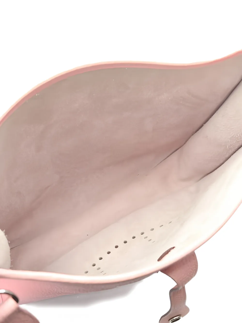 Pre-owned Hermes 2015 Evelyn 3 Troyes Pm Perforated Cross Body Bag In Pink