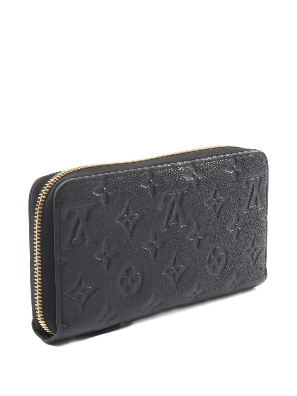 Pre-owned Louis Vuitton Empreinte Monogram-patterm Wallet In Black