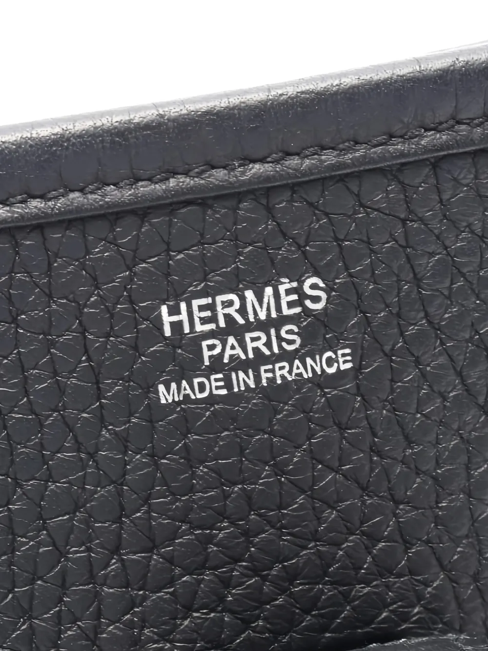 Pre-owned Hermes 2014 Evelyn 3 Troyes Pm Shoulder Bag In Black