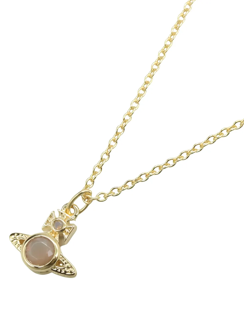Pre-owned Vivienne Westwood London Orb Pendant Necklace In Gold