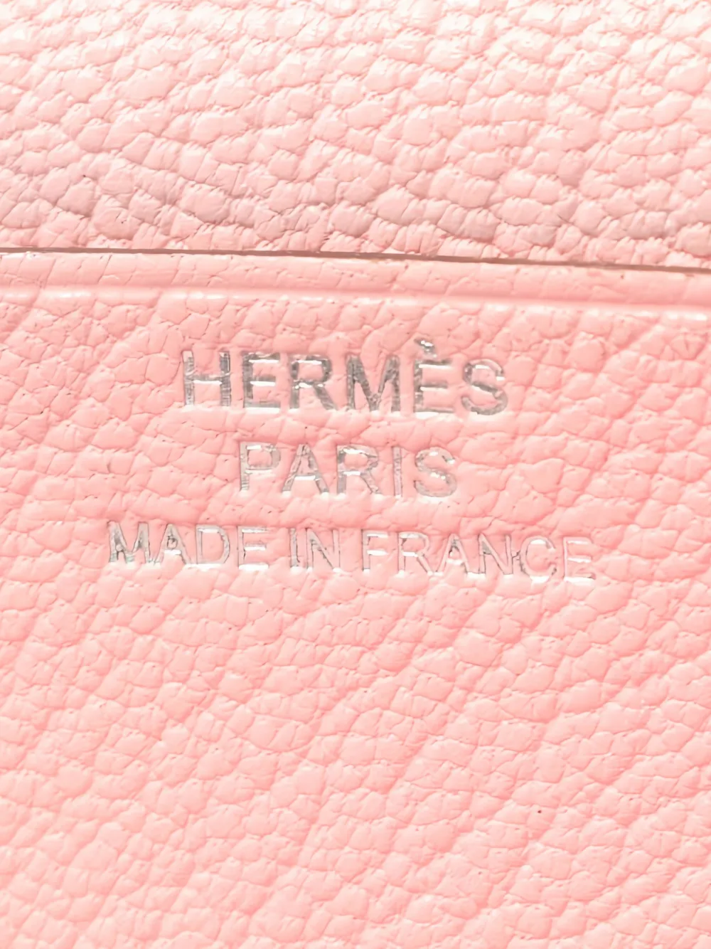 Pre-owned Hermes 2019 Long Bearn Bi-fold Wallet In Pink