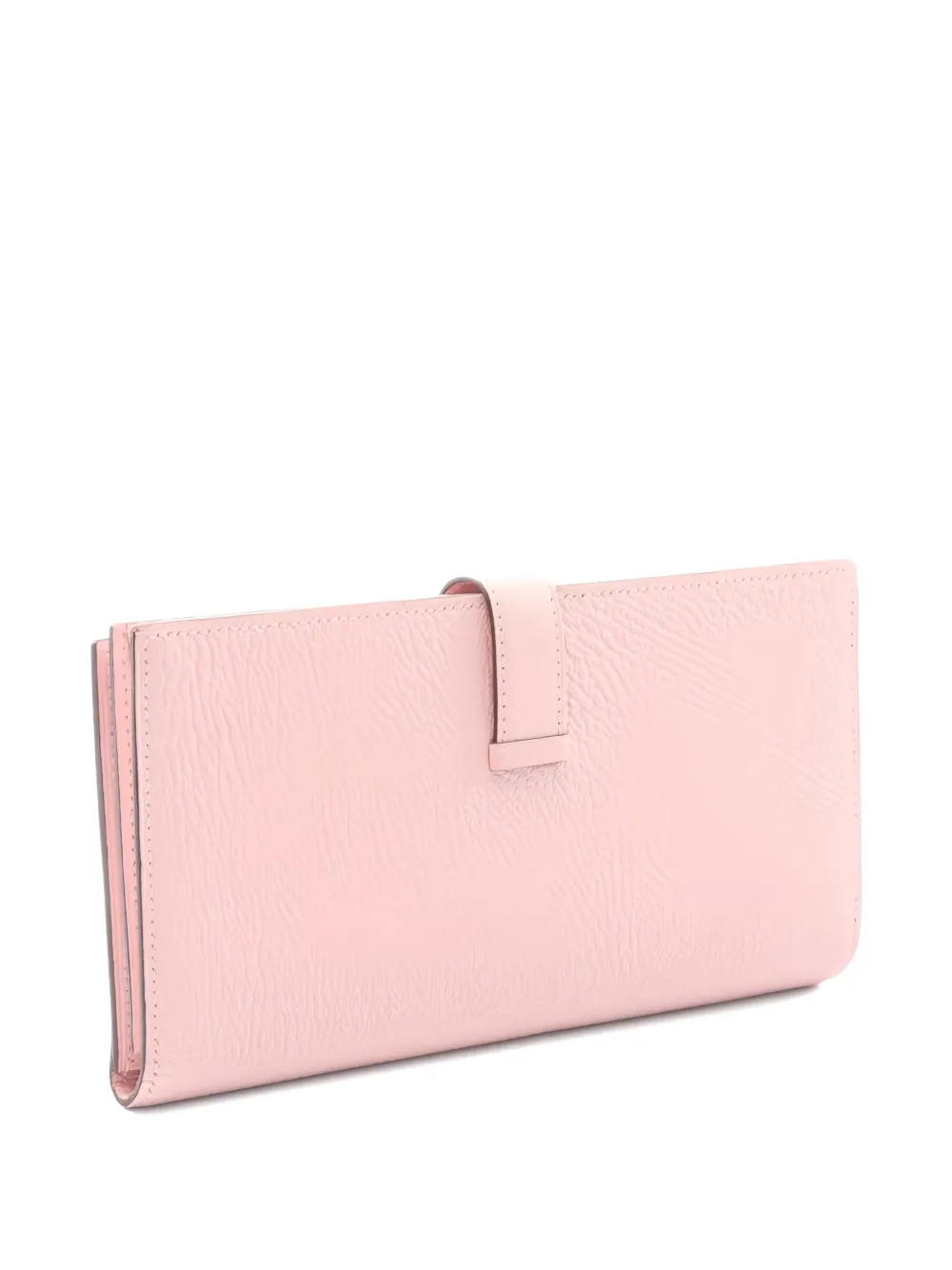 Pre-owned Hermes 2019 Long Bearn Bi-fold Wallet In Pink