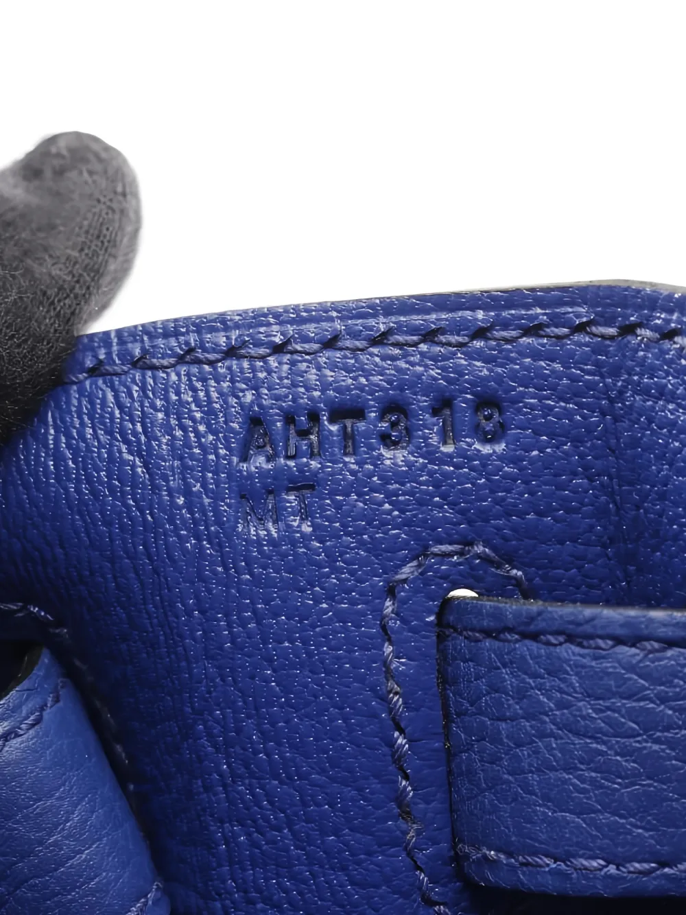 Pre-owned Hermes 2017 Kelly 32 Tote Bag In Blue