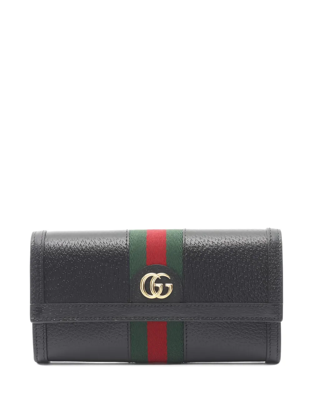 Gucci Pre-Owned 2020 Ophidia web stripe bi-fold wallet | Black | Image 1