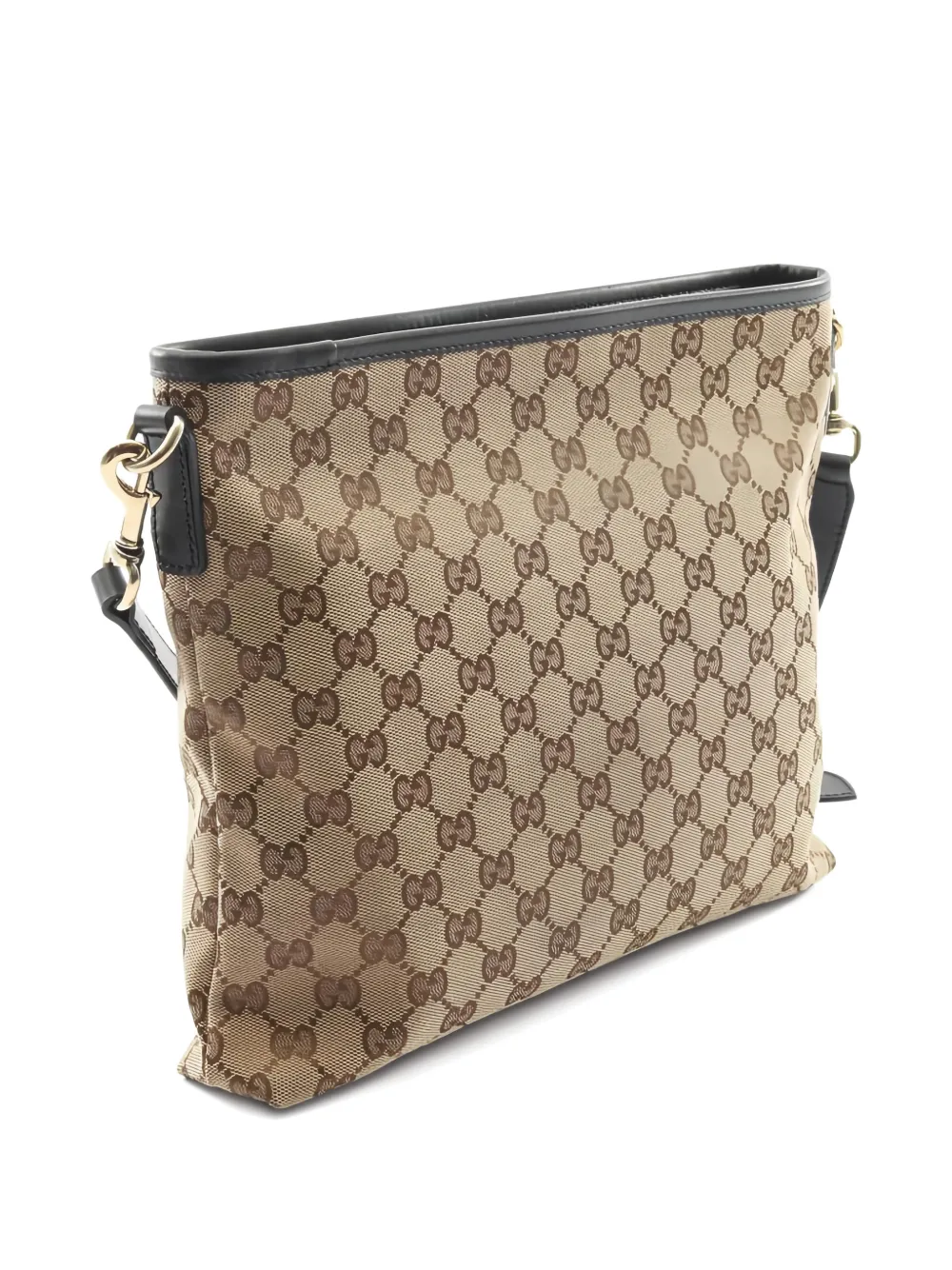 GUCCI Pre-owned 2010s Sherry Line Canvas Shoulder Bag In Neutral