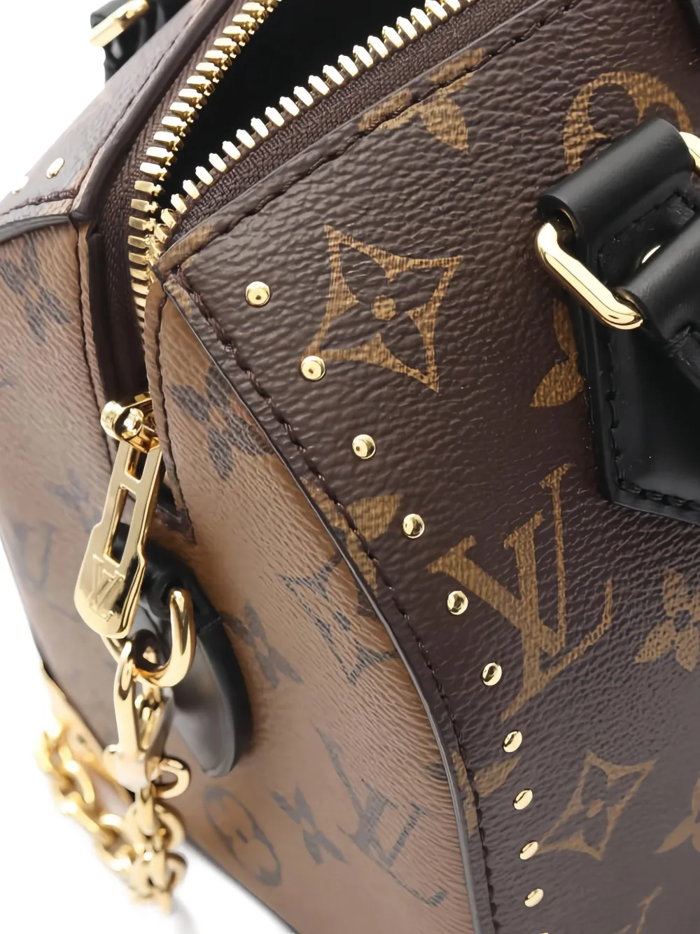 Pre-owned Louis Vuitton Speedy Trunk 20 Monogram-pattern Tote Bag In Brown