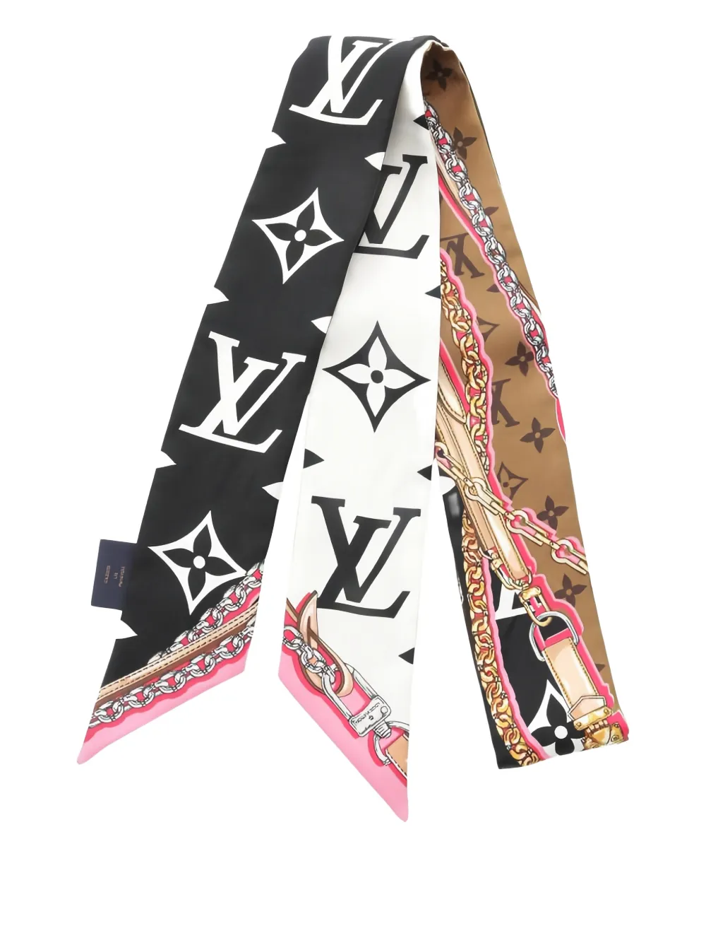 LOUIS VUITTON Pre-owned Monogram-pattern Scarf In Black