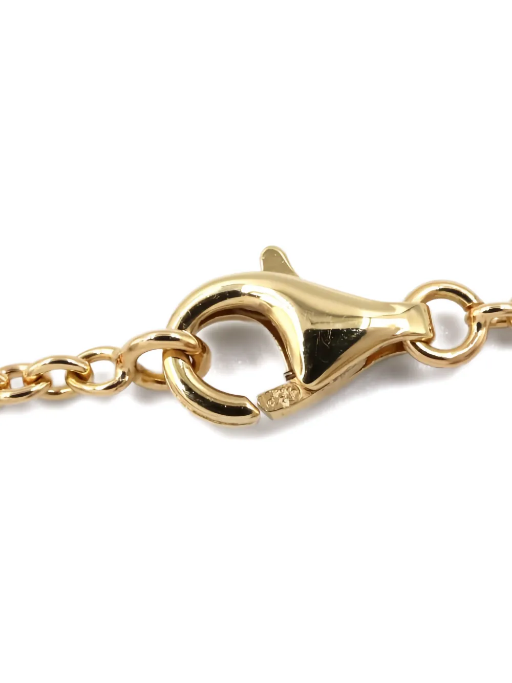 VAN CLEEF & ARPELS Pre-owned 2010s Onyx Pure Alhambra Necklace In Gold