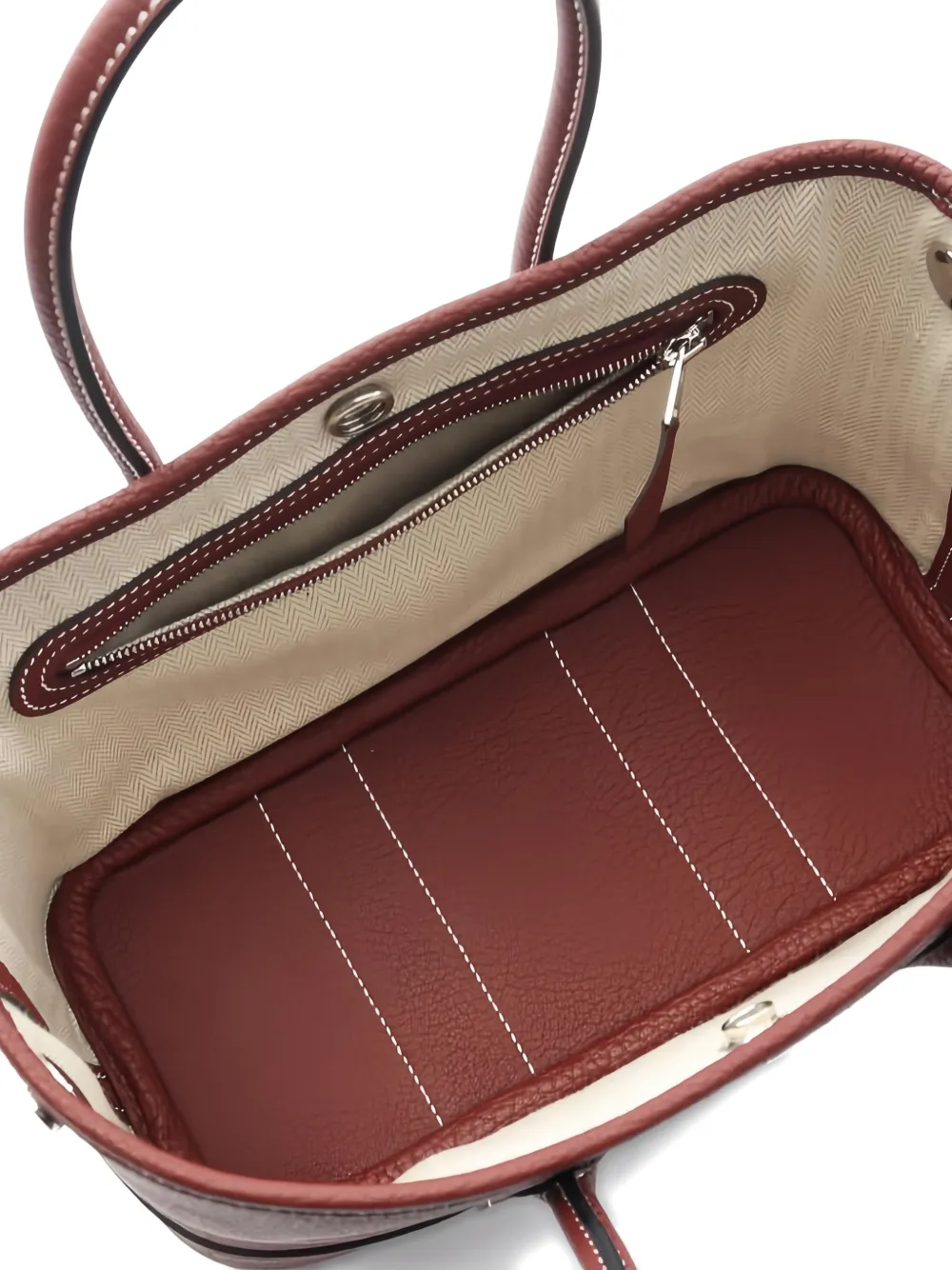 HERMES Pre-owned 2024 Neo Garden 23 Tote Bag In Red