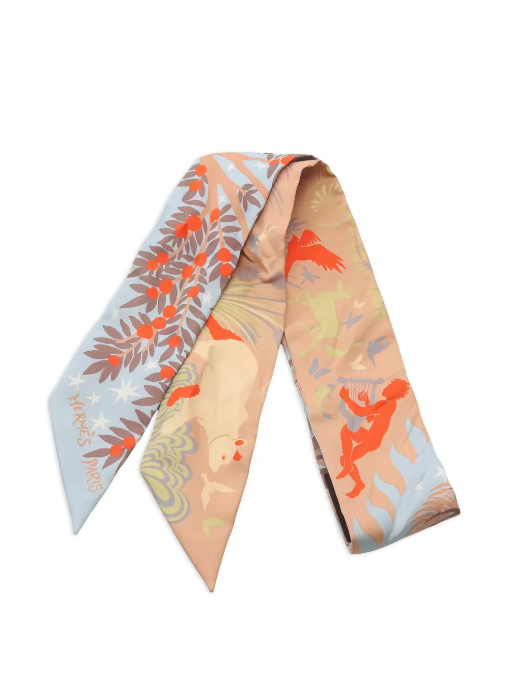 Hermès Pre-Owned 2000s Le Charme D'Orphee Twilly scarf | Neutrals | Image 1