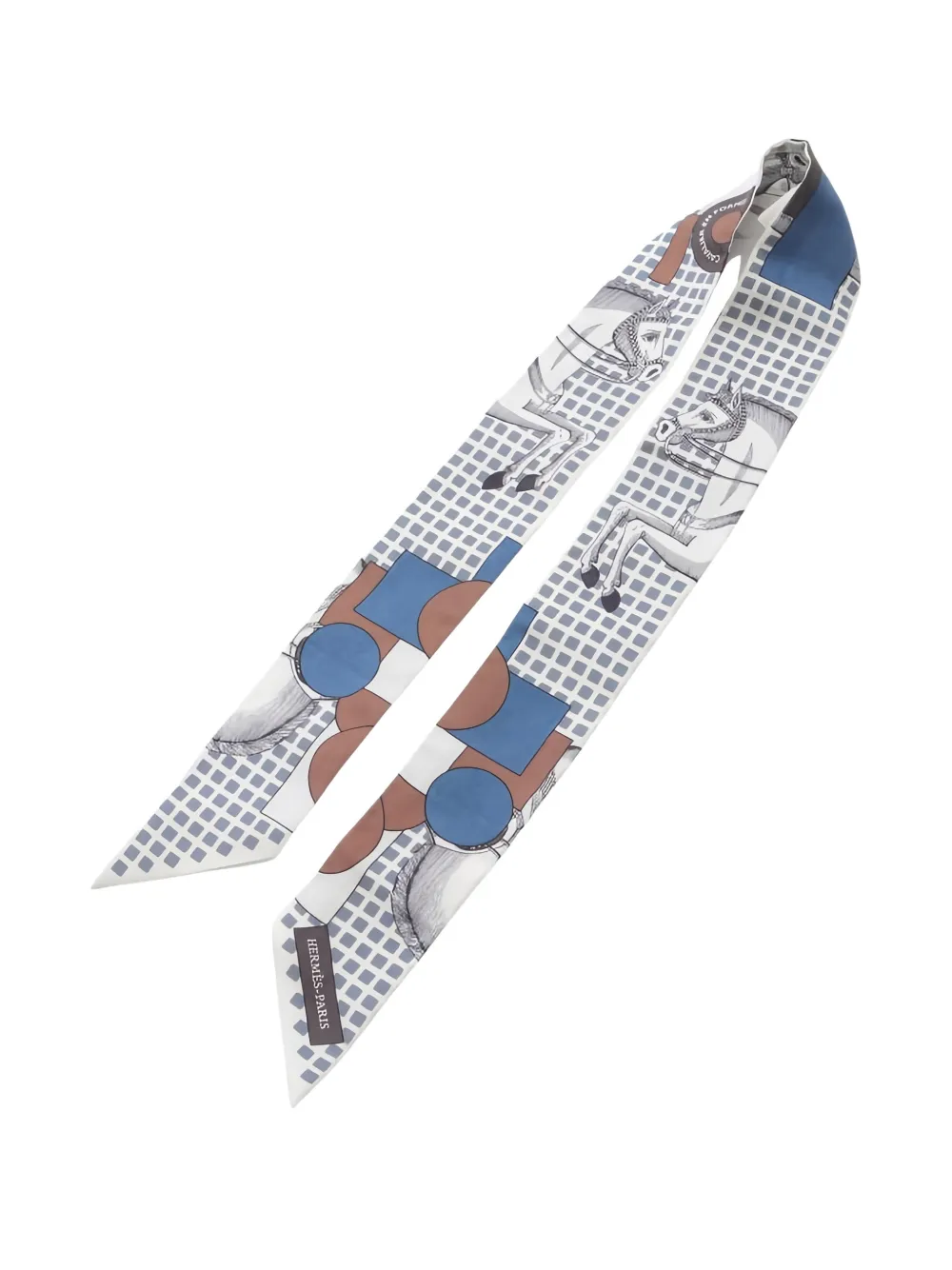 Hermès Pre-Owned Cavalier En Formes Ribbon Scarf | Image 2
